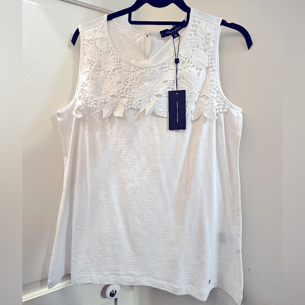 Sleeveless Embroidered Top